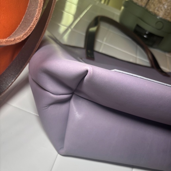 Portland Leather Goods Large Zip Tote in Lavender - Picture 5 of 6